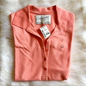 Aeropostale Coral Polo